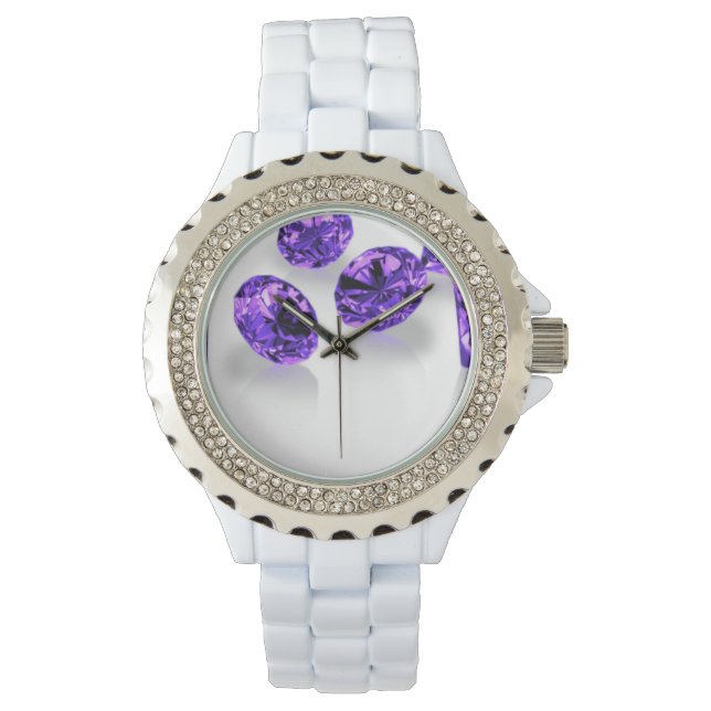 Gemstones - Amethyst Purple Watch (Front)