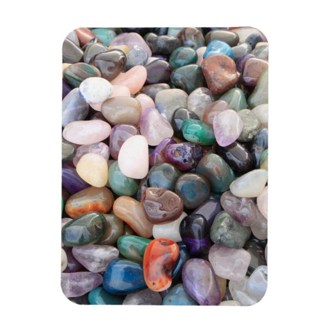 Gemstones Crystals Pebbles Magnet (Vertical)