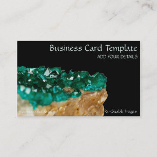 Gemstones Mineral Stone Dioptase Emerald Business Card