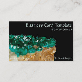 Gemstones Mineral Stone Dioptase Emerald  Business Card