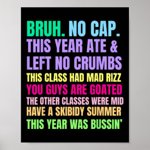 Gen A Slang Teachers Happy Last Day Of School 2025 Poster