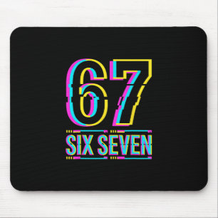 Gen Alpha Six Seven 6 7 Meme Mouse Mat