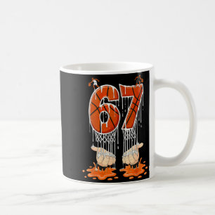 Gen Alpha Slang Kids 67 Basketball Ice Cream Drip Coffee Mug