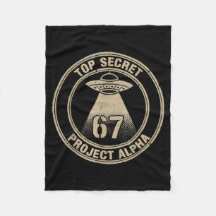 Gen Alpha Slang Kids 67 Meme Six Seven Humor Ufo A Fleece Blanket