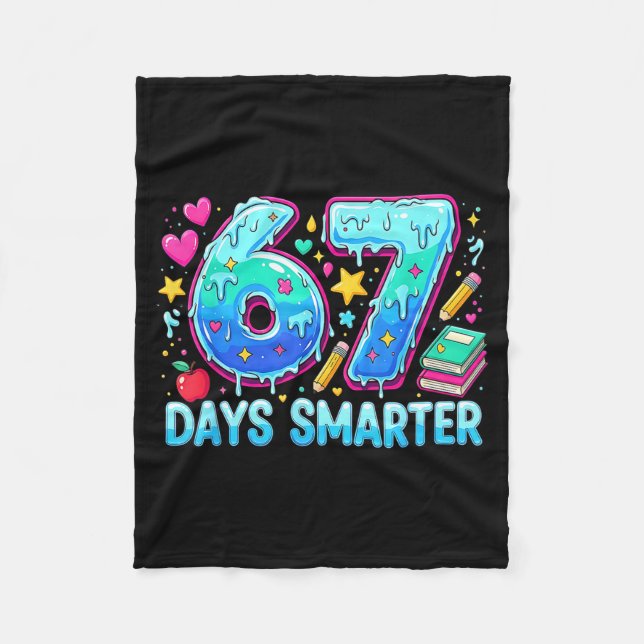 Gen Alpha Slang Kids 67 Teacher Students 67 Days S Fleece Blanket (Front)