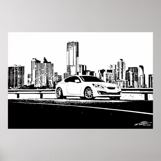 Gen Coupe City Scape Poster (Front)