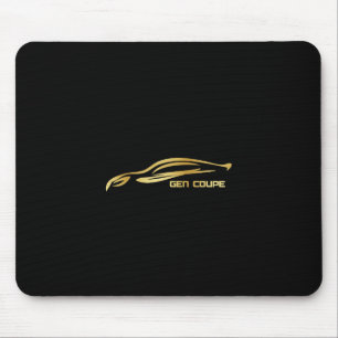Gen Coupe Gold Silhouette Logo Mouse Mat