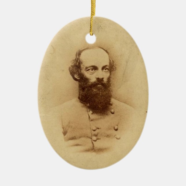 Gen. Edmund Kirby Smith Ceramic Tree Decoration (Front)