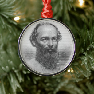 Gen. Edmund Kirby Smith Metal Tree Decoration