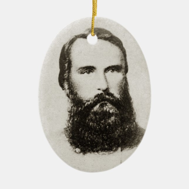 Gen. James Longstreet Ceramic Tree Decoration (Front)