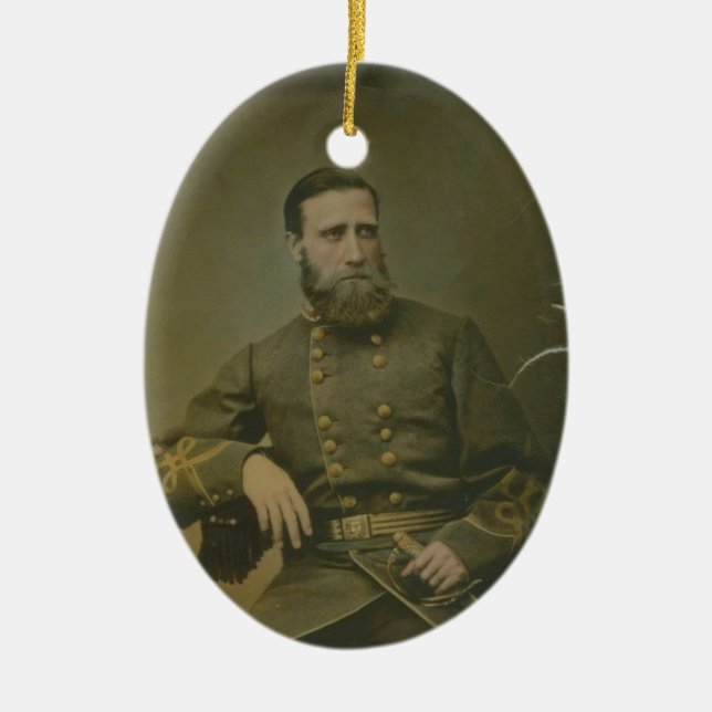 Gen. John Bell Hood Ceramic Tree Decoration (Front)