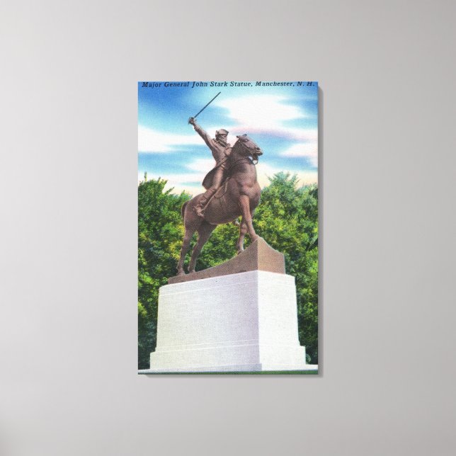 Gen John Stark Statue View Canvas Print (Front)
