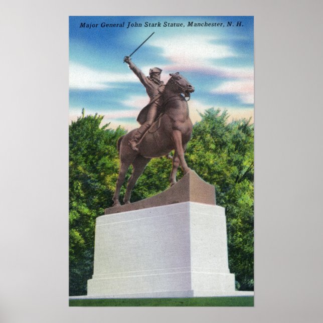 Gen John Stark Statue View Poster (Front)