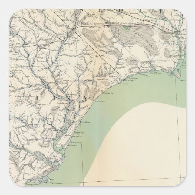 Gen map IV Square Sticker (Front)
