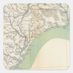 Gen map IV Square Sticker