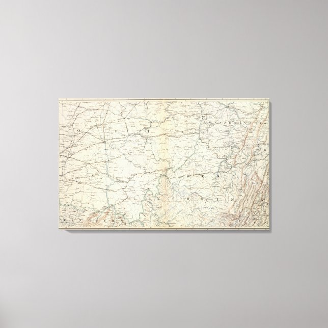 Gen map V Canvas Print (Front)
