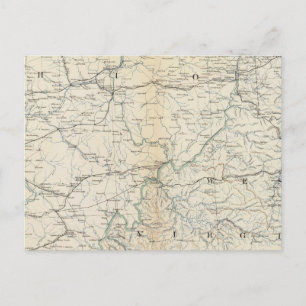 Gen map V Postcard