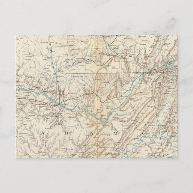 Gen map XIV Postcard (Front)