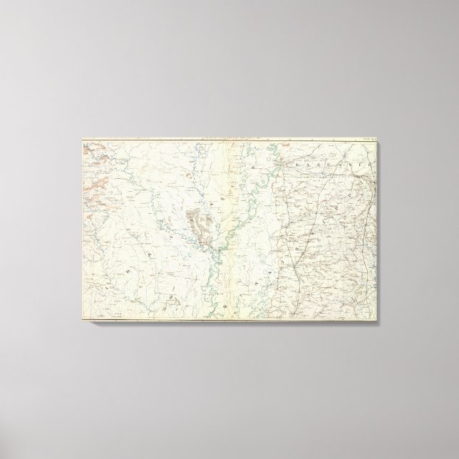 Gen map XIX Canvas Print (Front)