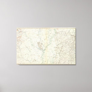 Gen map XIX Canvas Print