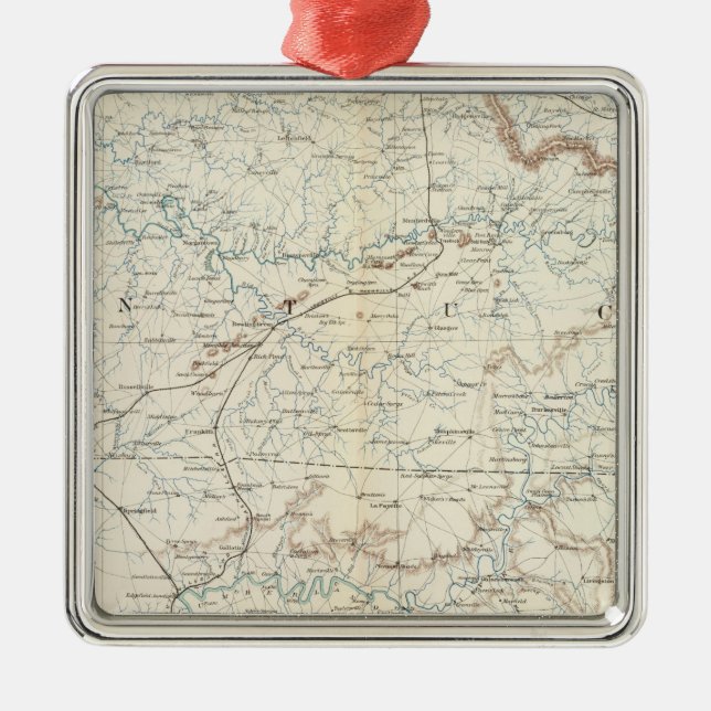 Gen map XV Metal Tree Decoration (Front)