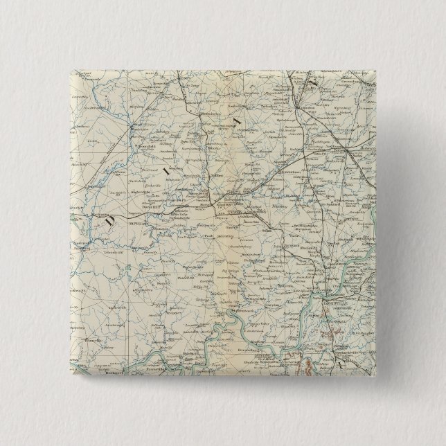 Gen map XVI 15 Cm Square Badge (Front)