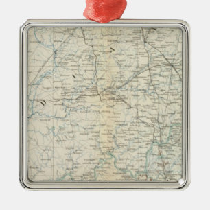 Gen map XVI Metal Tree Decoration