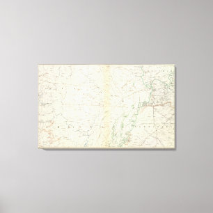 Gen map XVIII Canvas Print