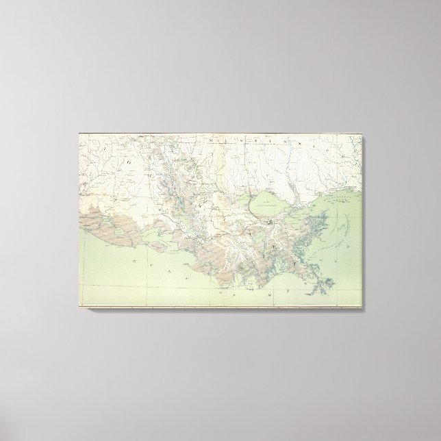 Gen map XXI Canvas Print (Front)