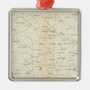 Gen map XXIII Metal Tree Decoration