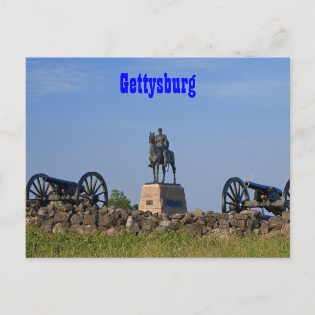 Gen. Meade at Gettysburg Postcard (Front)
