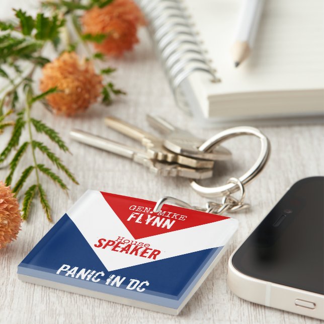 Gen Mike Flynn Speaker of the House Panic in DC Key Ring (Front Right)