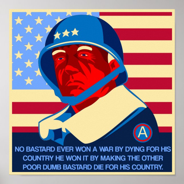 GEN Patton quote Poster (Front)