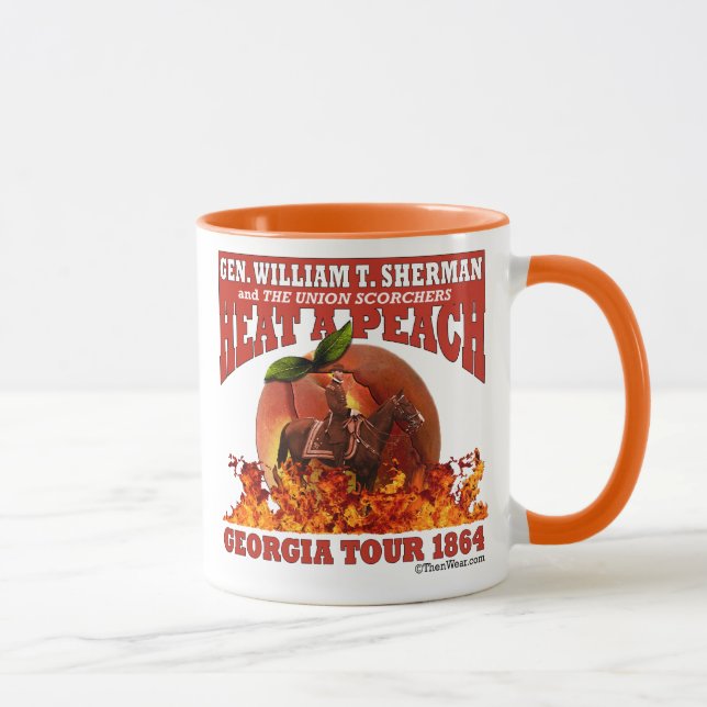 Gen Sherman 'Heat a Peach' Tour 1864 Mug (Right)