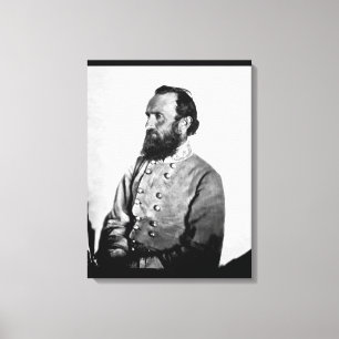 Gen. "Stonewall" Jackson,_War Image Canvas Print
