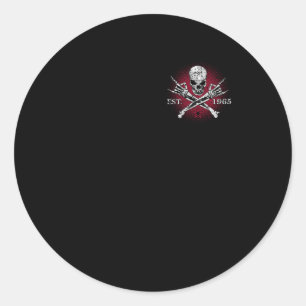 Gen X 1965 The Bad Generation Skull Skeleton  Classic Round Sticker
