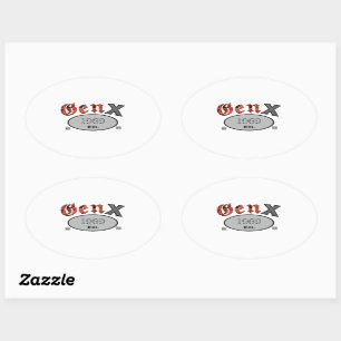 Gen X 1969 Oval Sticker