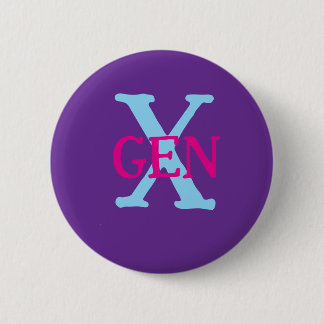 Gen X 6 Cm Round Badge