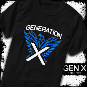 Gen X Gen Xer Phoenix Bird Generation X T-Shirt