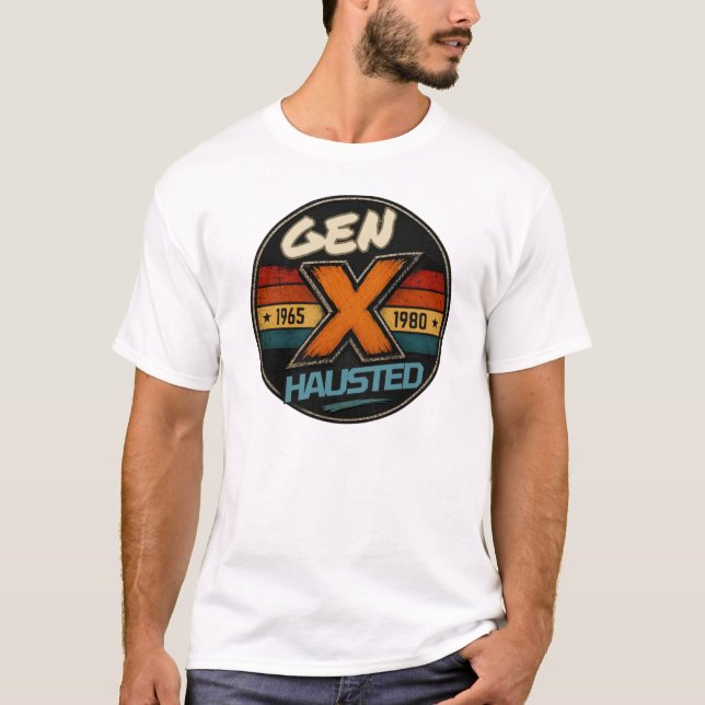 Gen X, Generation X, Retro, Nostalgic, T-Shirt (Front)