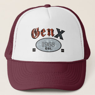 Gen X (Generation X year 1968) Trucker Hat