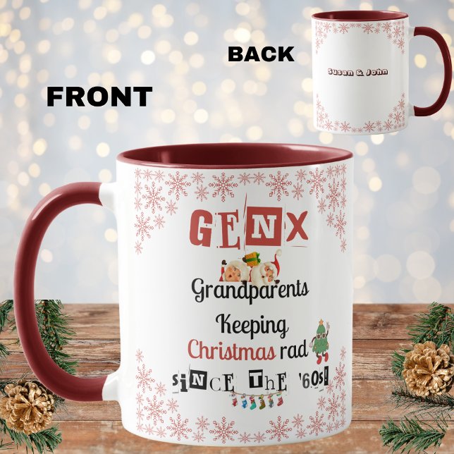 Gen X Grandparents Keeping Xmas rad since the '60s Mug (Creator Uploaded)