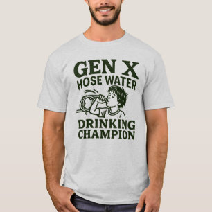 Gen X Hose Water Champion Men’s Retro T-Shirt