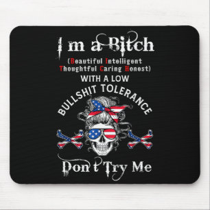 Gen X Skeleton I’m A Beautiful Intelligent Skeleto Mouse Mat