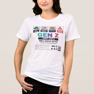 Gen Z 1997-2012 Digital Native T-Shirt Tri-Blend Shirt