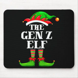 Gen Z Elf Matching Family Group Christmas Party Py Mouse Mat