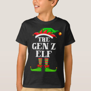Gen Z Elf Matching Family Group Christmas Party Py T-Shirt