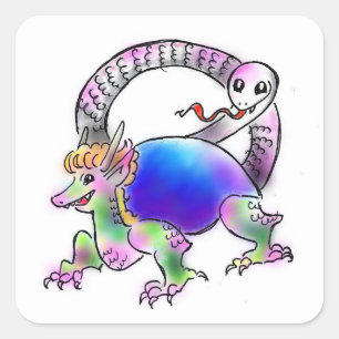 Genbuchan Square Sticker