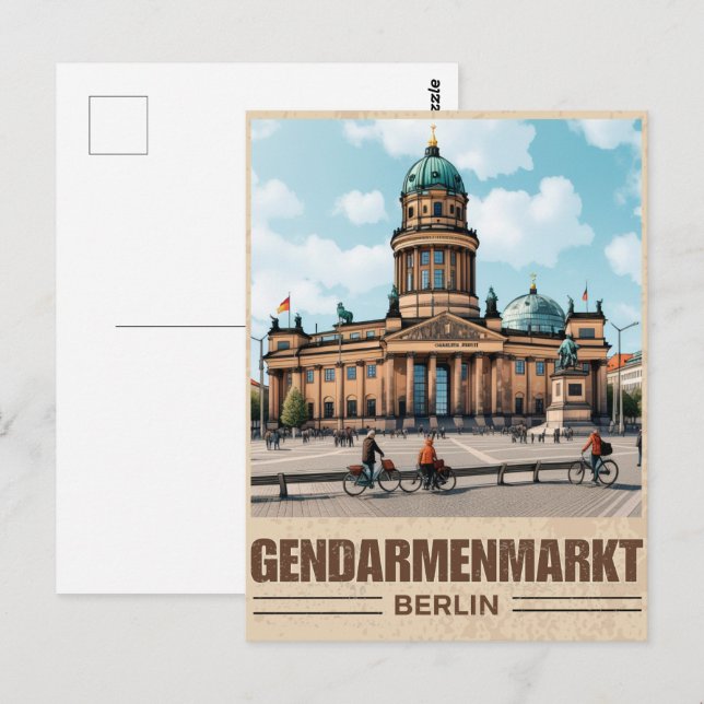 Gendarmenmarkt Berlin square - the Konzerthaus Postcard (Front/Back)