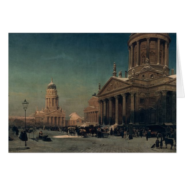 Gendarmenmarkt in Winter, 1857 (Front Horizontal)
